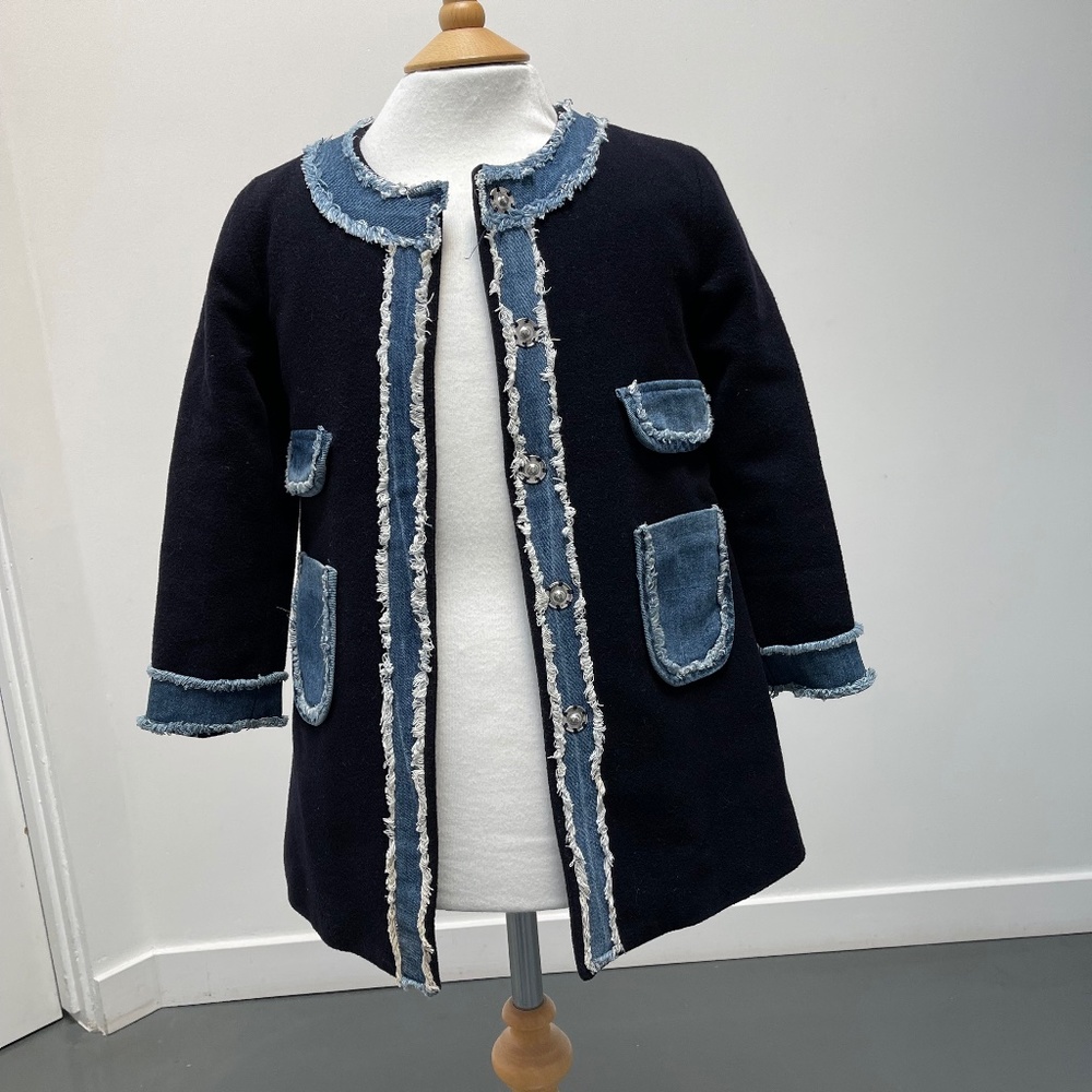 Dolce & Gabbana (D&G) wool and denim coat
